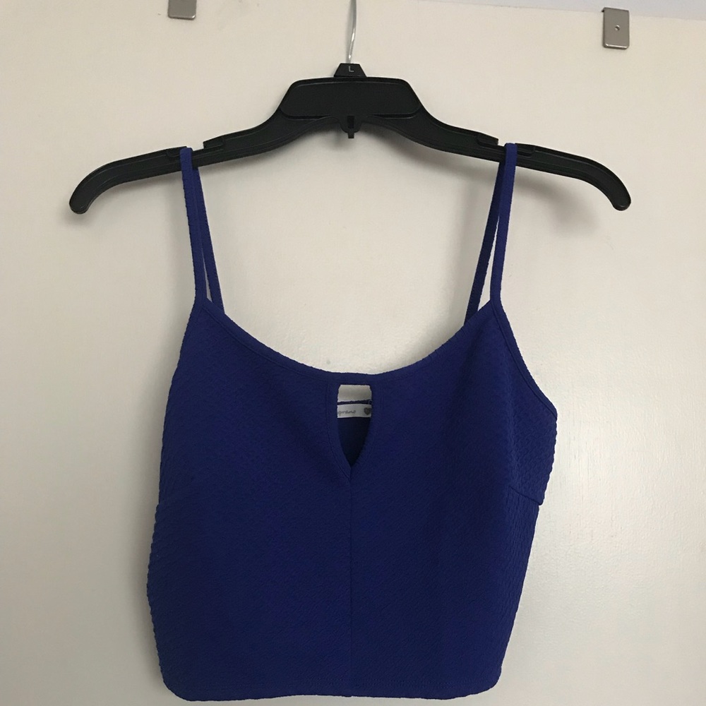 Blue Crop Top